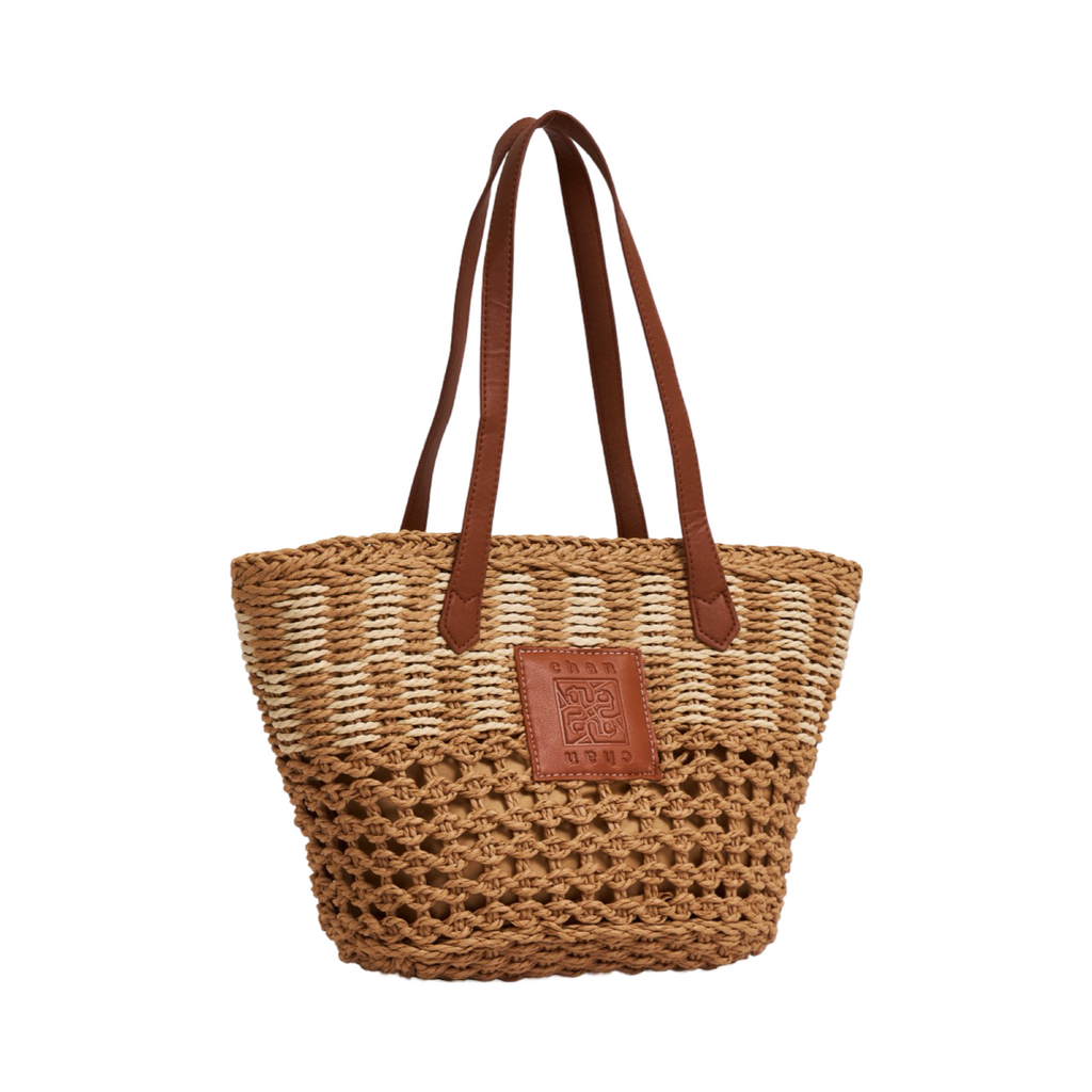 Everyday Earth – Straw Tote Bag – Brown