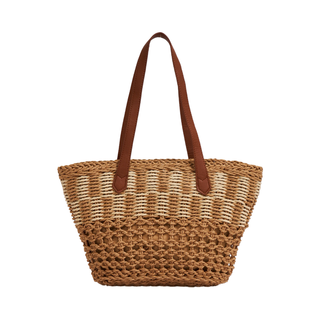 Everyday Earth – Straw Tote Bag – Brown