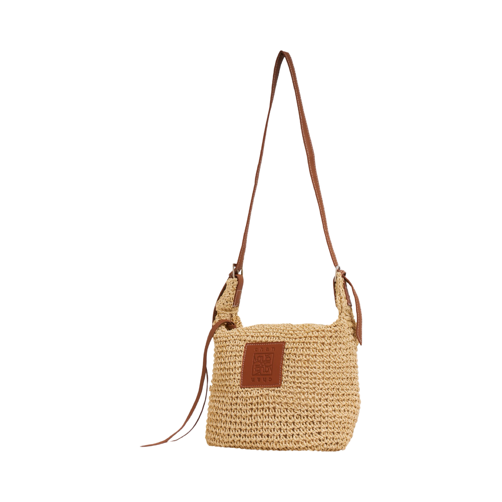 Everyday Earth – Straw Crossbody Bag – Beige
