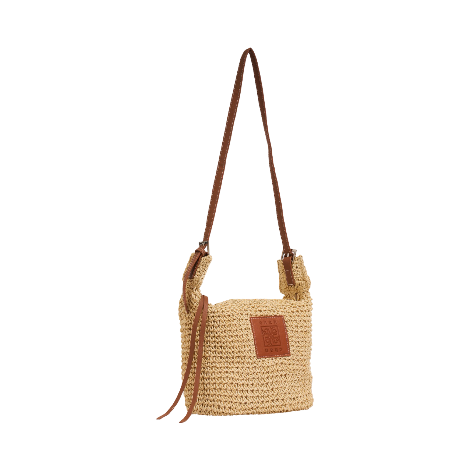 Everyday Earth – Straw Crossbody Bag – Beige