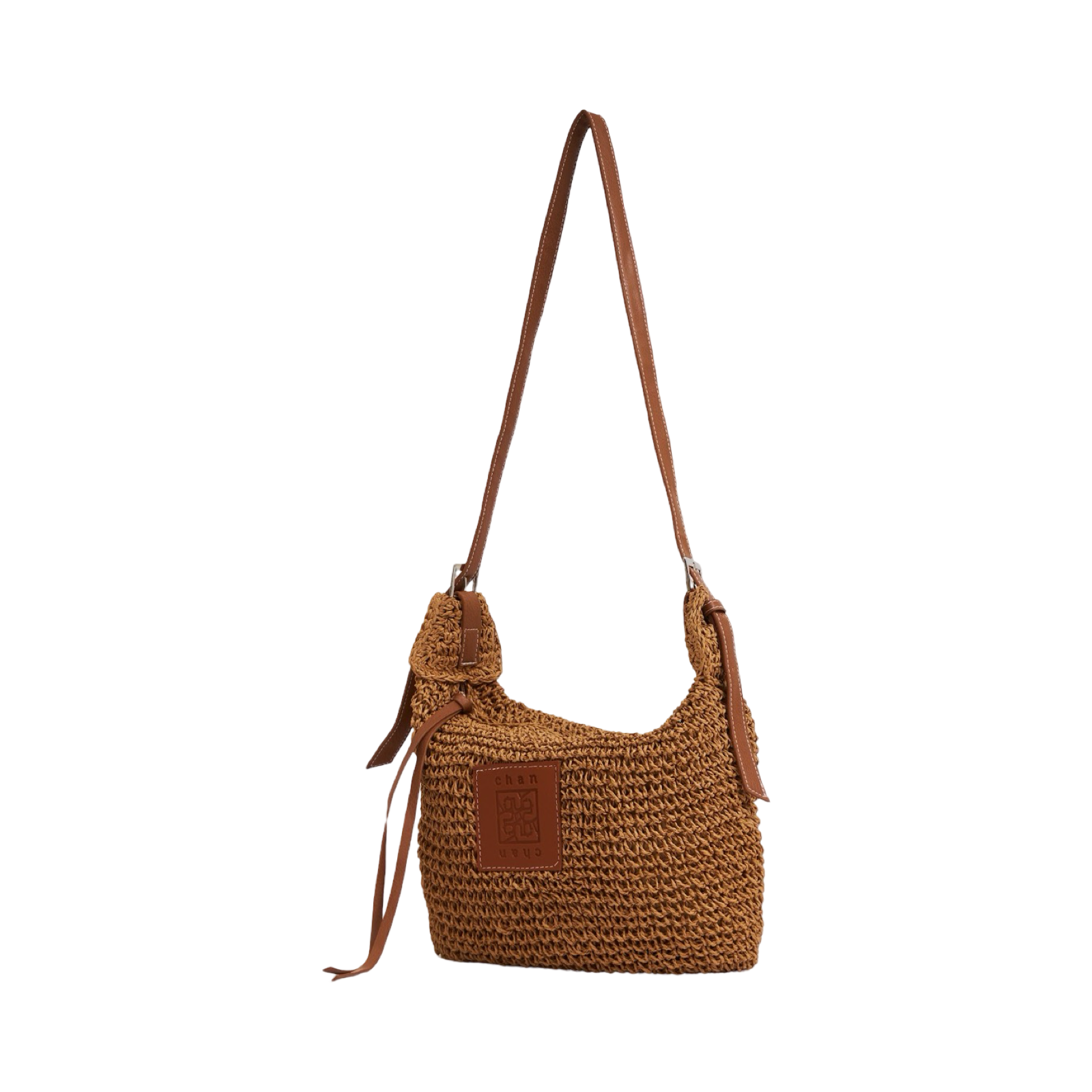 Everyday Earth – Straw Crossbody Bag – Brown