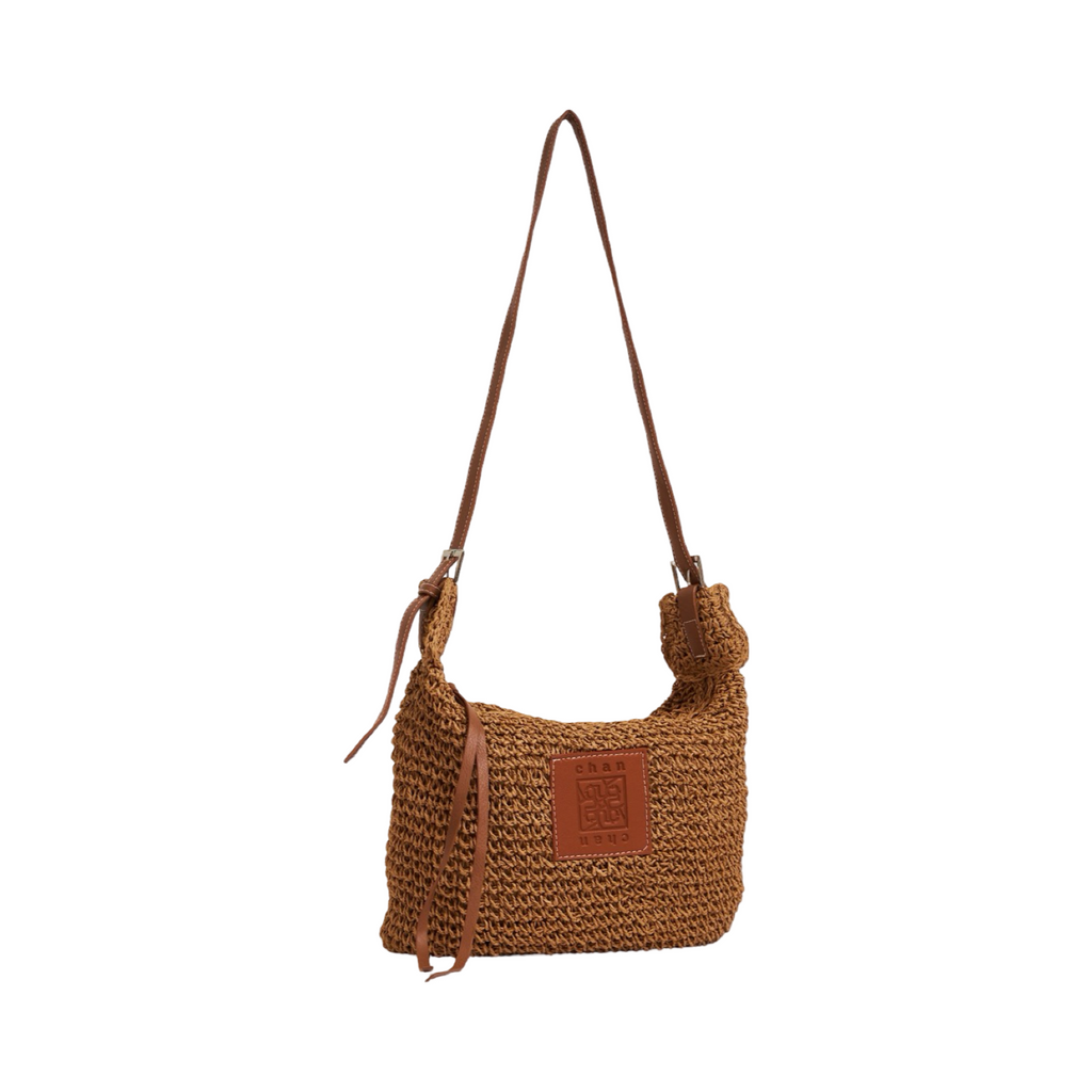 Everyday Earth – Straw Crossbody Bag – Brown