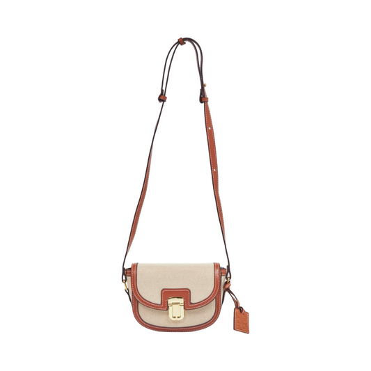 Canvas Crossbody Bag - Beige