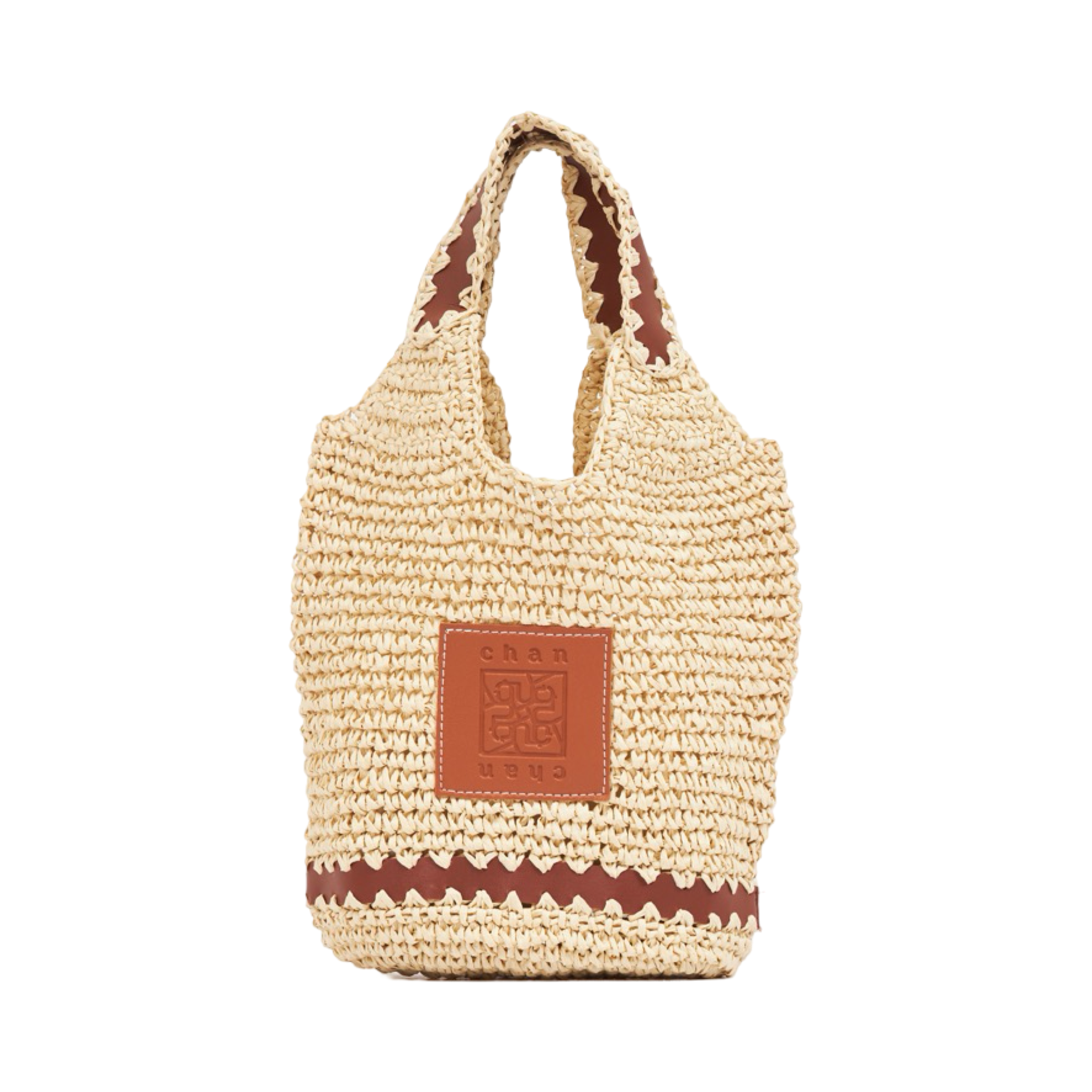 Straw Tote Bag - Beige
