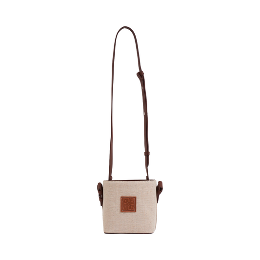 Canvas Bucket Bag - Beige
