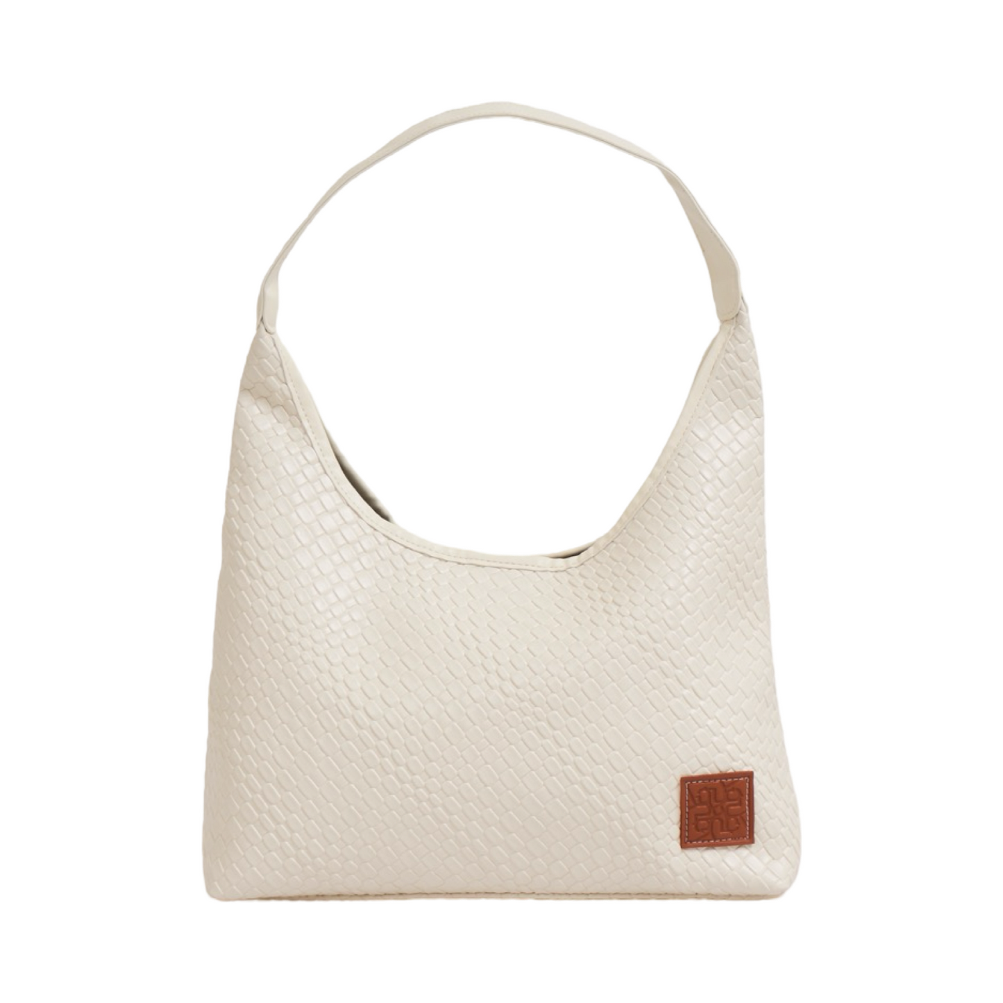 Woven Tote Bag - Beige