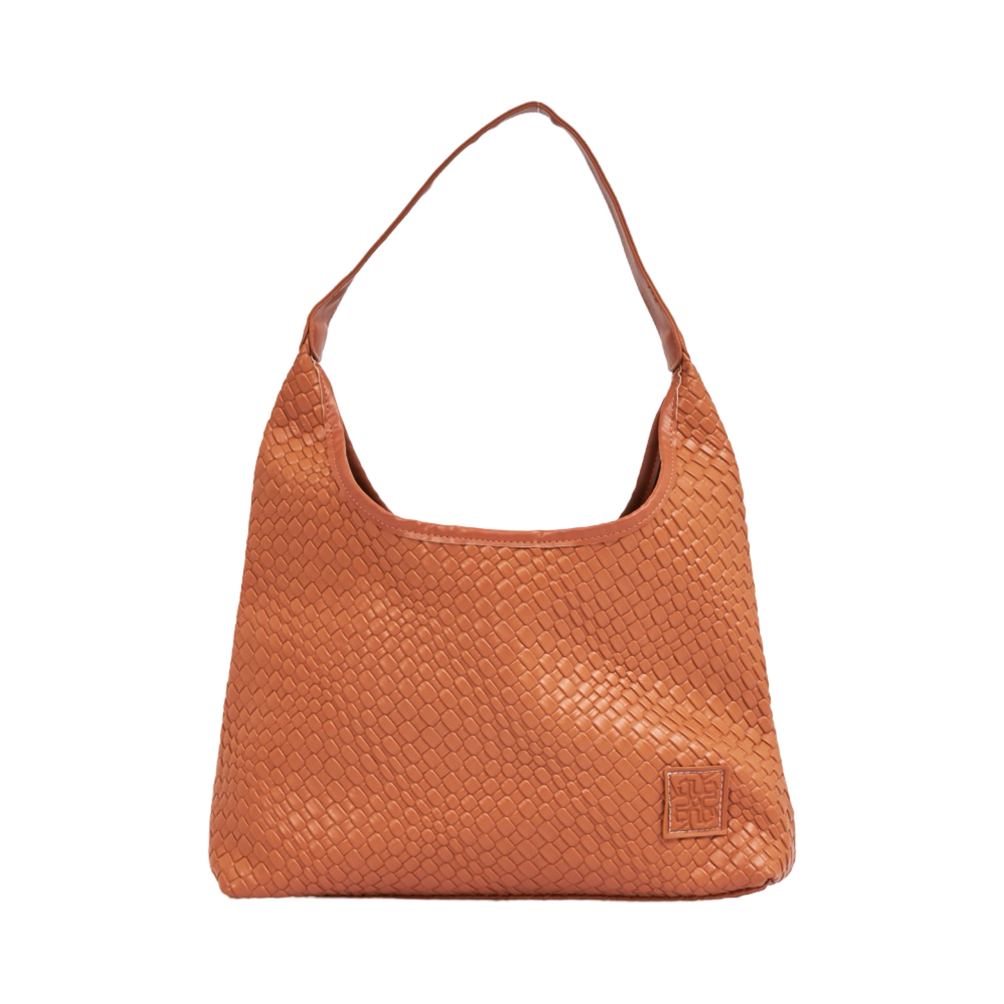 Woven Tote Bag - Espresso Brown