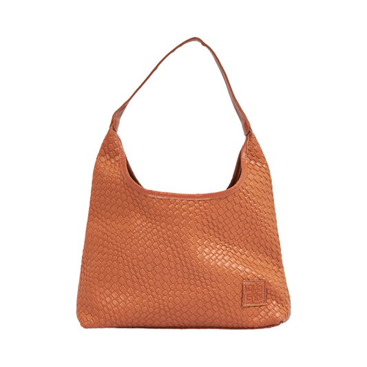 Woven Tote Bag - Espresso Brown