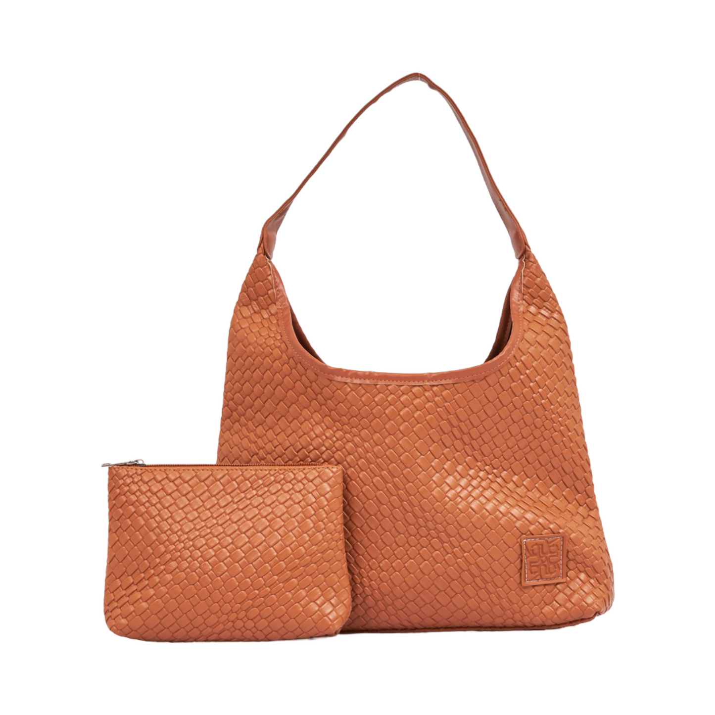 Woven Tote Bag - Espresso Brown
