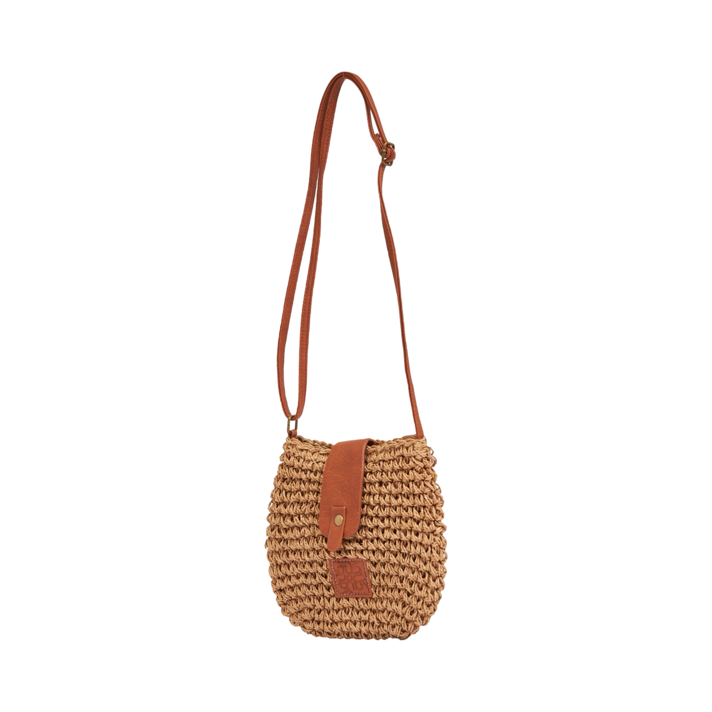 Everyday Earth – Straw Crossbody Bag – Brown