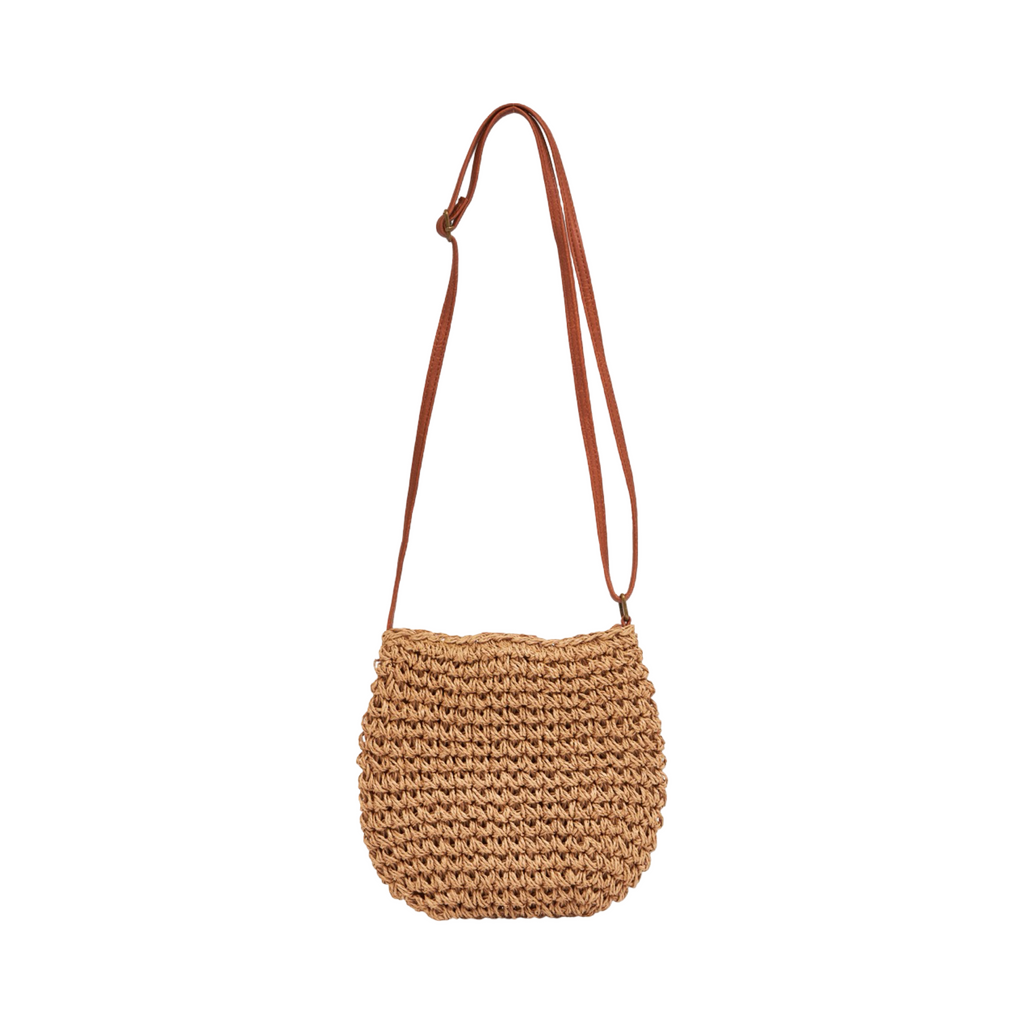 Everyday Earth – Straw Crossbody Bag – Brown