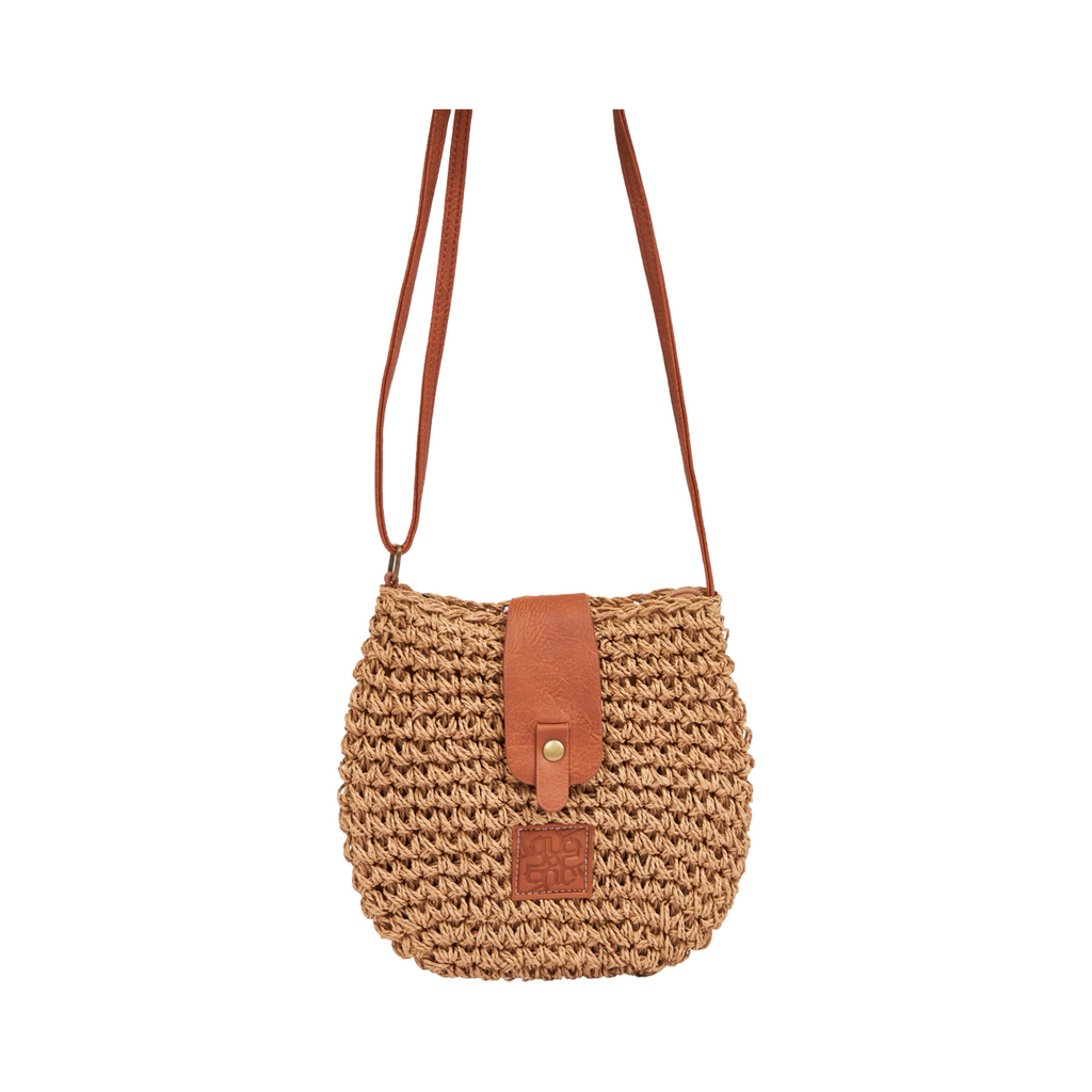 Everyday Earth – Straw Crossbody Bag – Brown