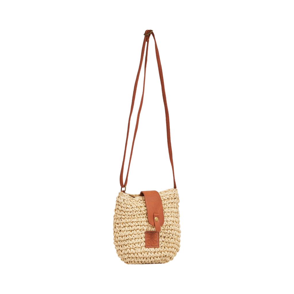 Everyday Earth – Straw Crossbody Bag – Beige