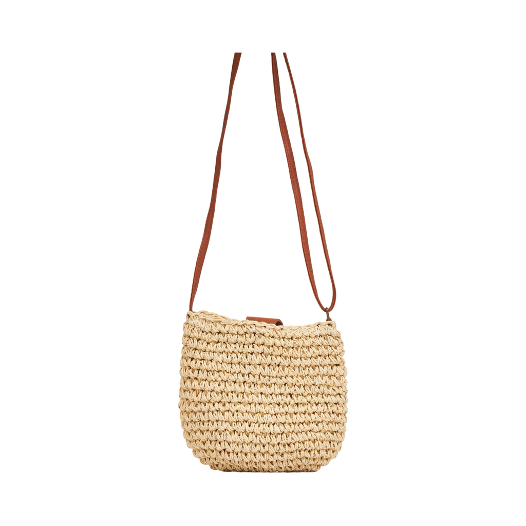 Everyday Earth – Straw Crossbody Bag – Beige