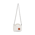 Woven Crossbody Bag - Clear White