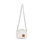 Signature Weave – Crossbody Bag – Clear White