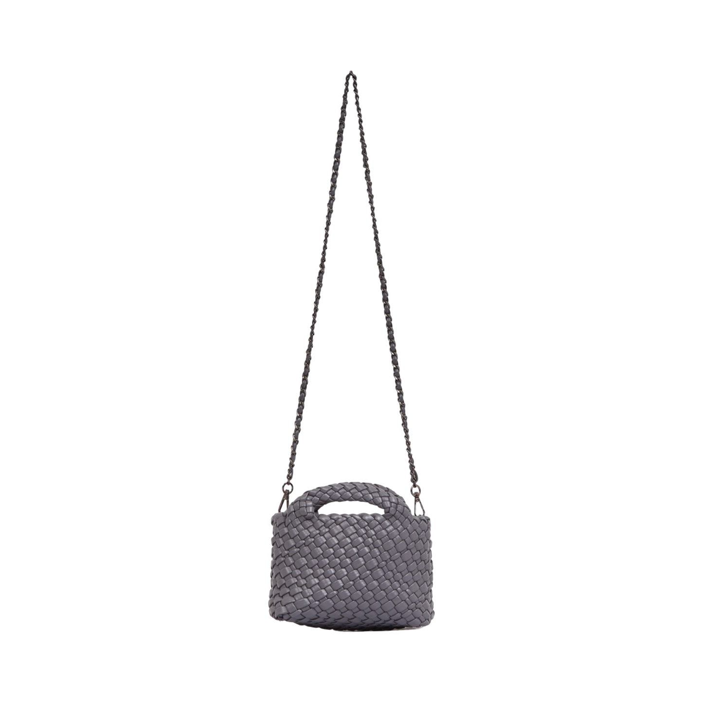 Woven Crossbody Bag - Grey