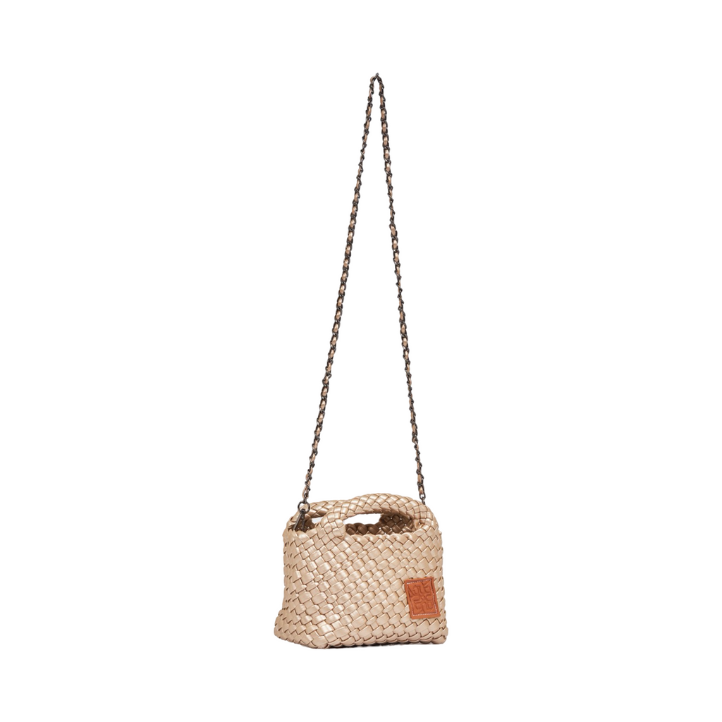 Woven Crossbody Bag - Gold
