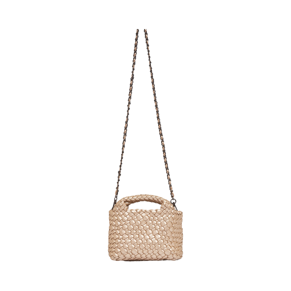 Woven Crossbody Bag - Gold