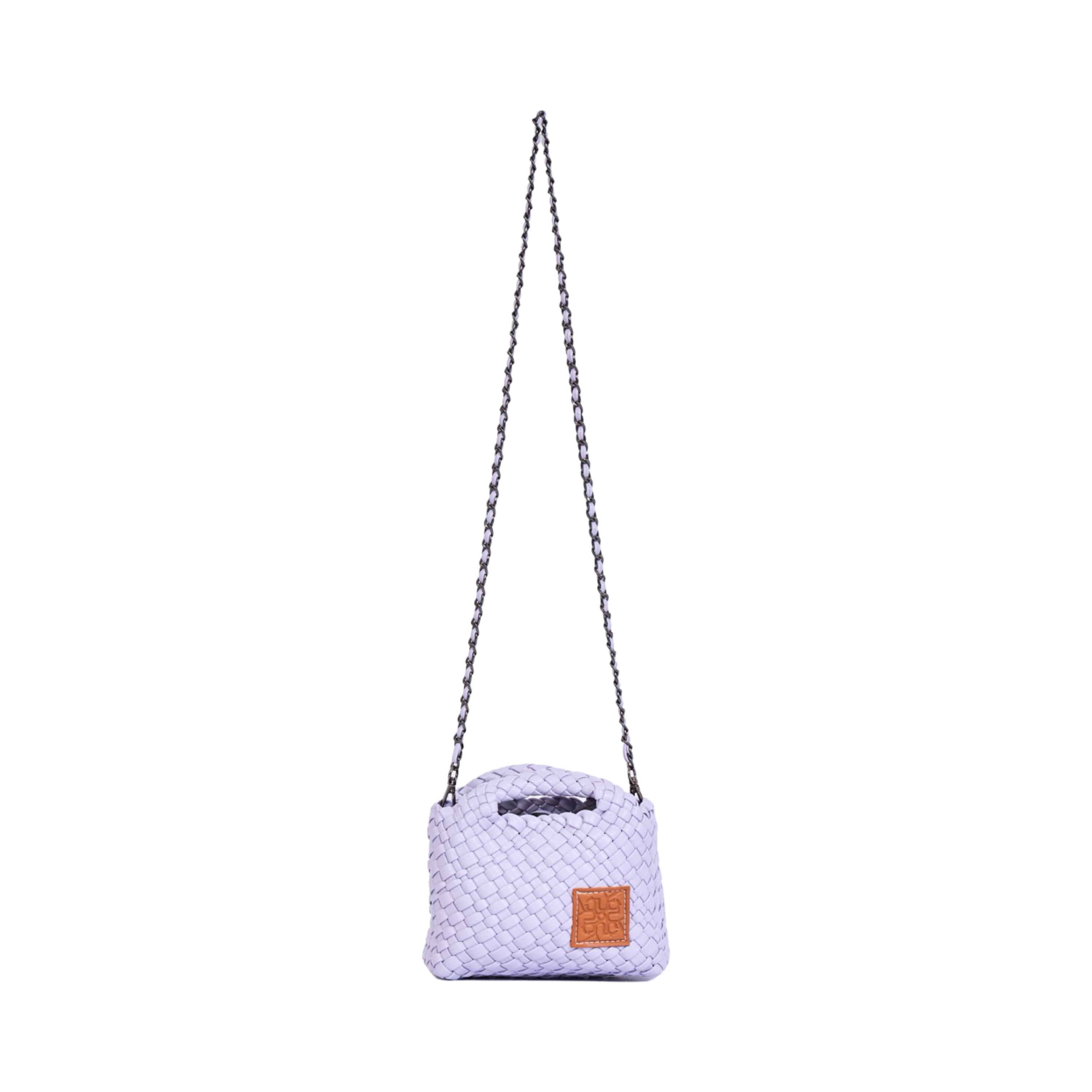 Woven Crossbody Bag - Lilac