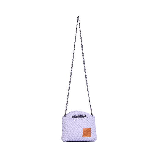 Woven Crossbody Bag - Lilac