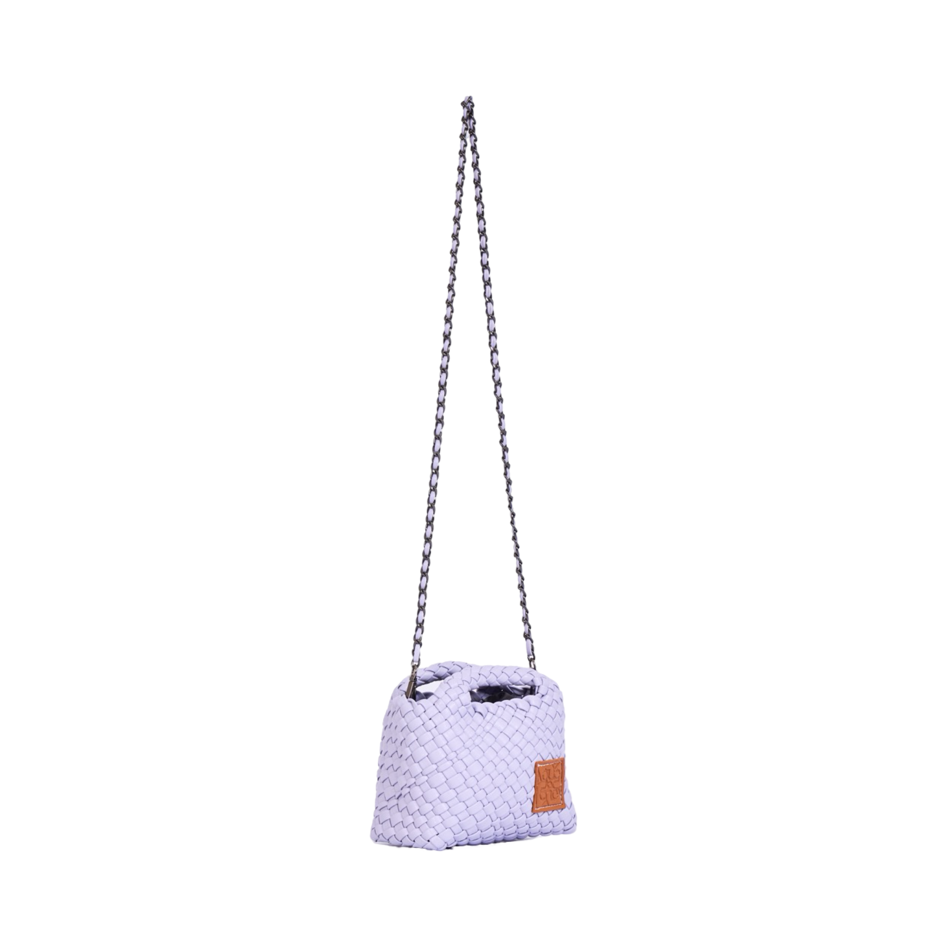 Woven Crossbody Bag - Lilac