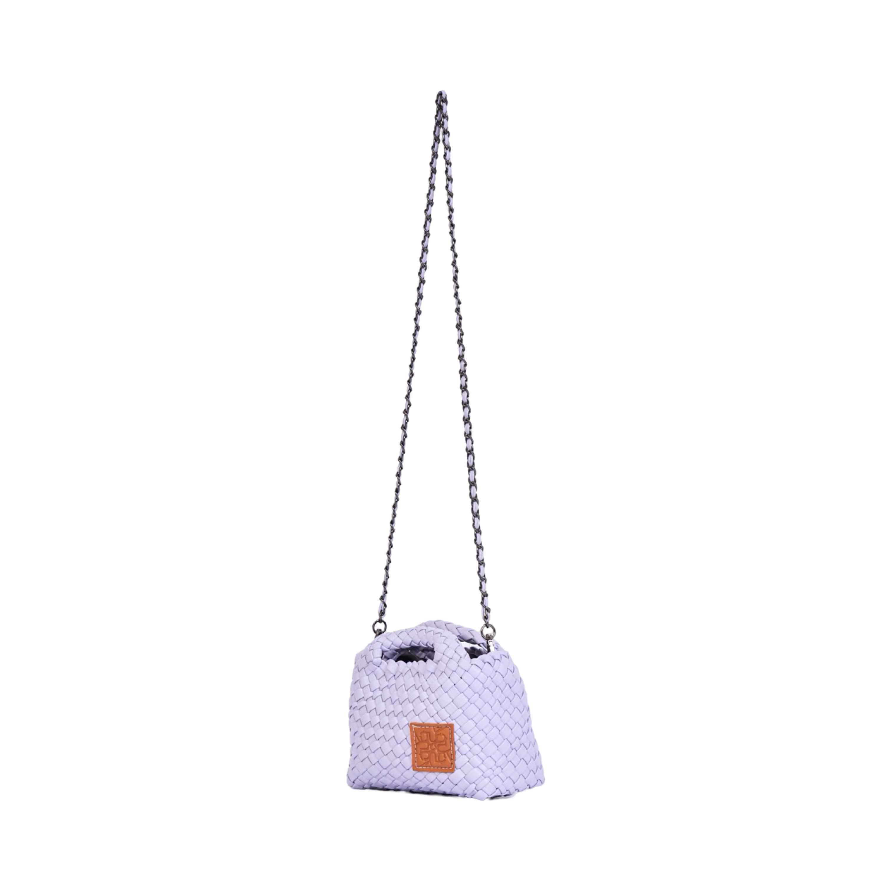 Woven Crossbody Bag - Lilac