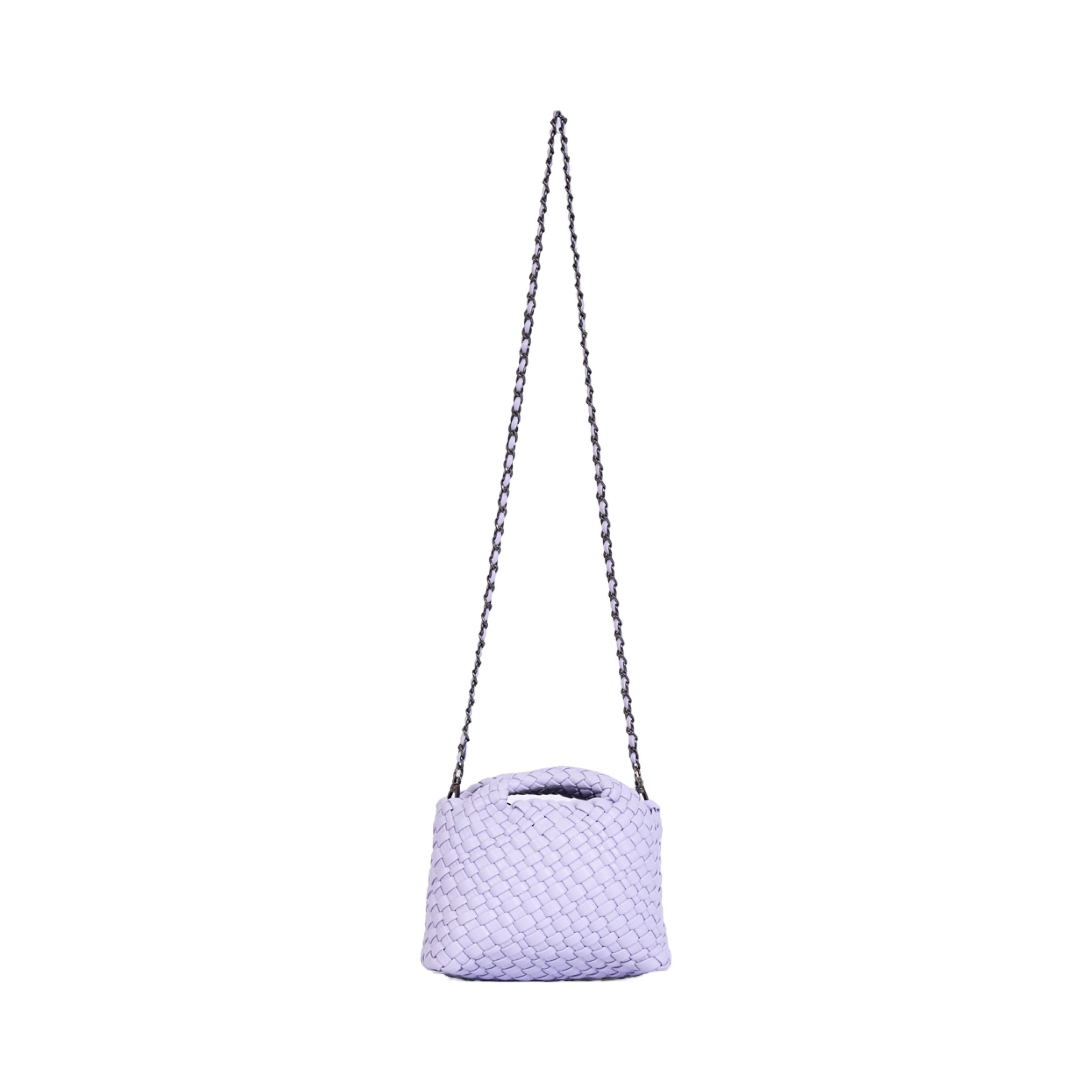 Woven Crossbody Bag - Lilac