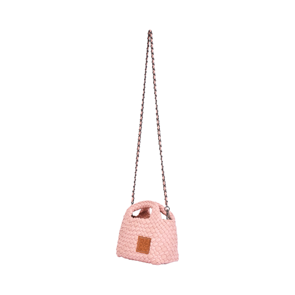Woven Crossbody Bag - Dusty Rose