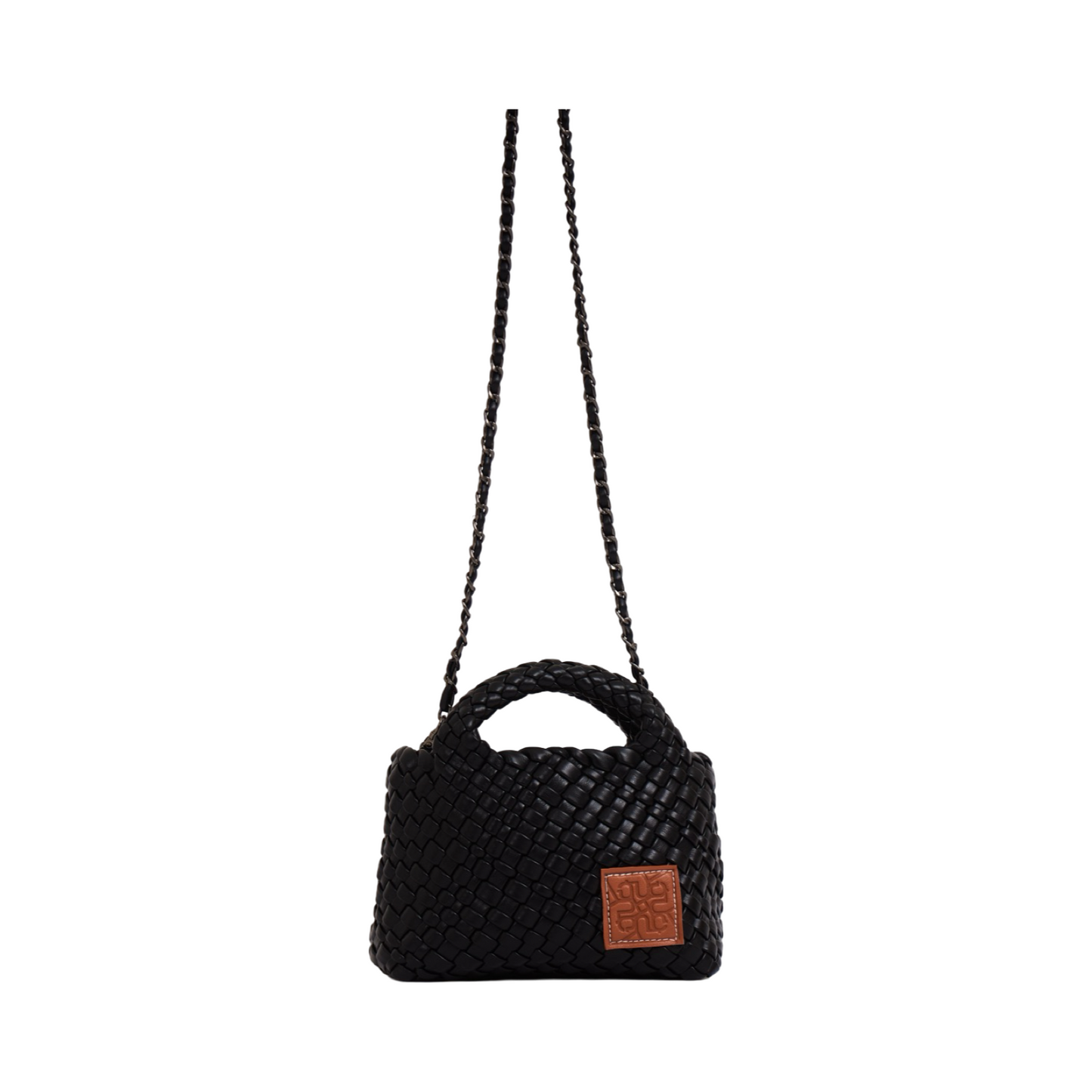 Woven Crossbody Bag S - Black