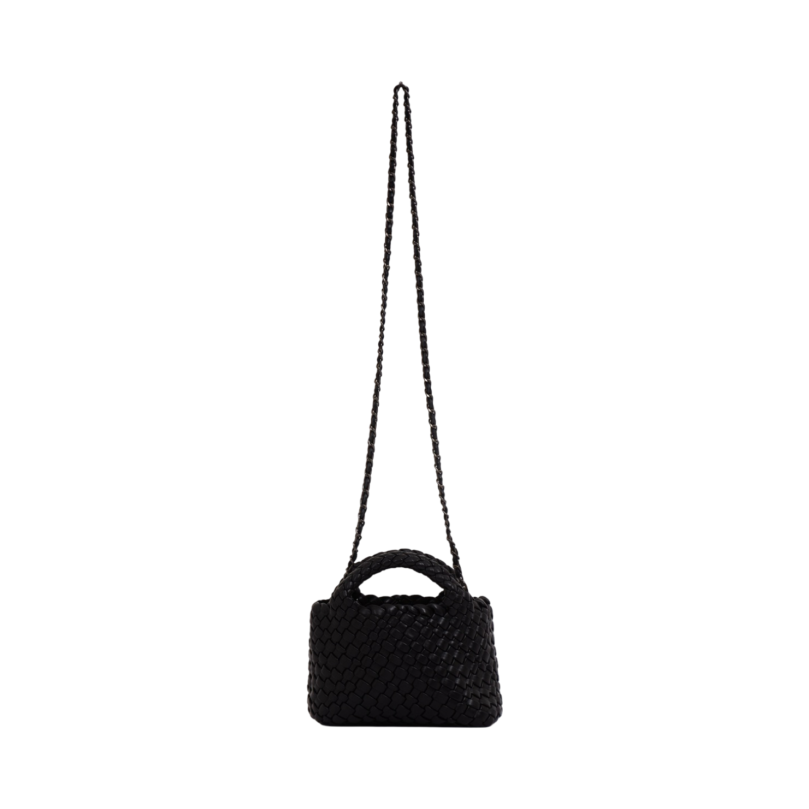 Woven Crossbody Bag S - Black