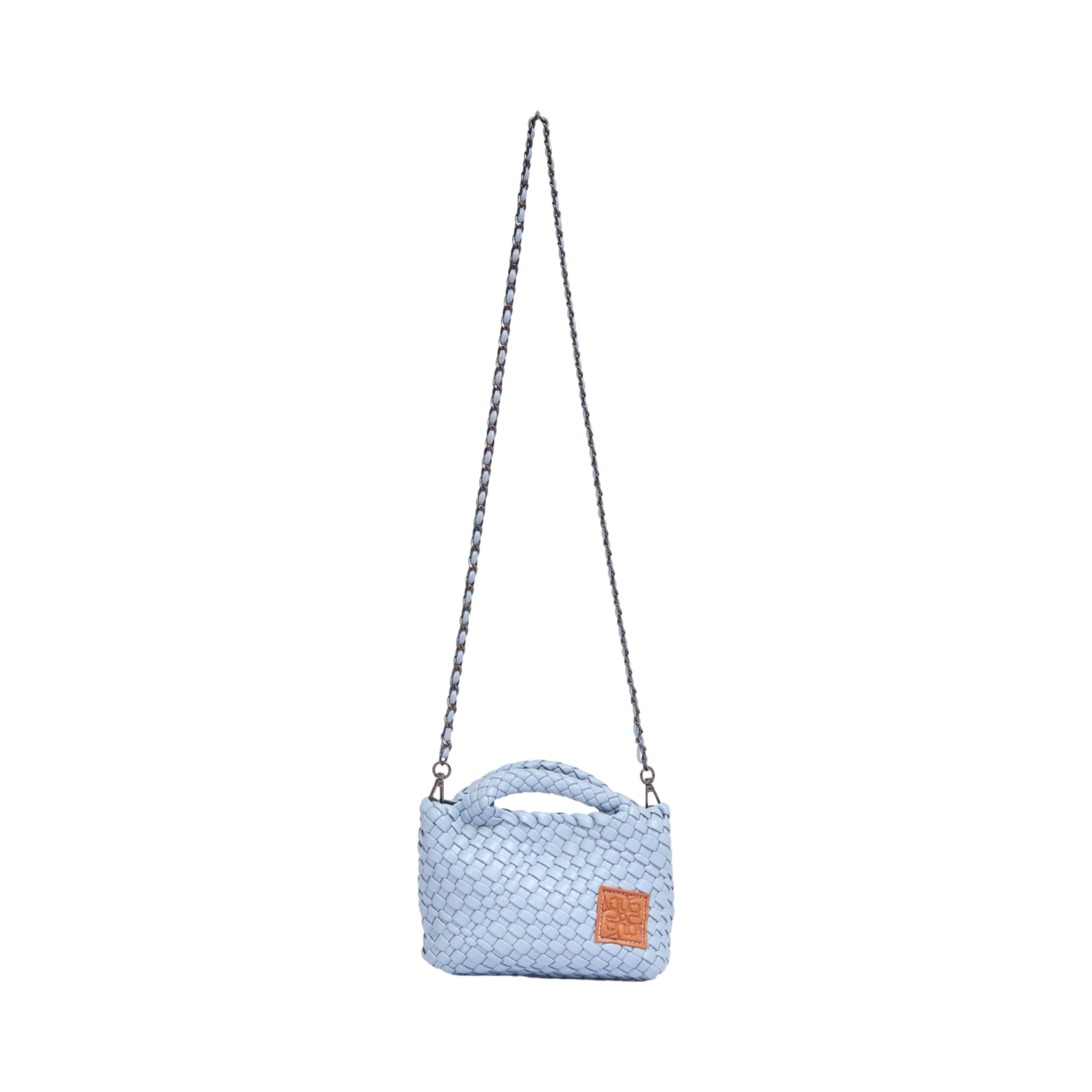 Woven Crossbody Bag S – Steel Blue
