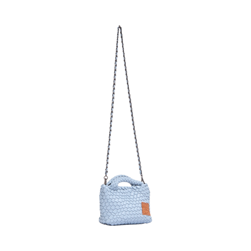 Woven Crossbody Bag S – Steel Blue