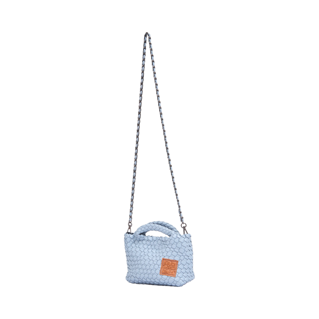 Woven Crossbody Bag S – Steel Blue