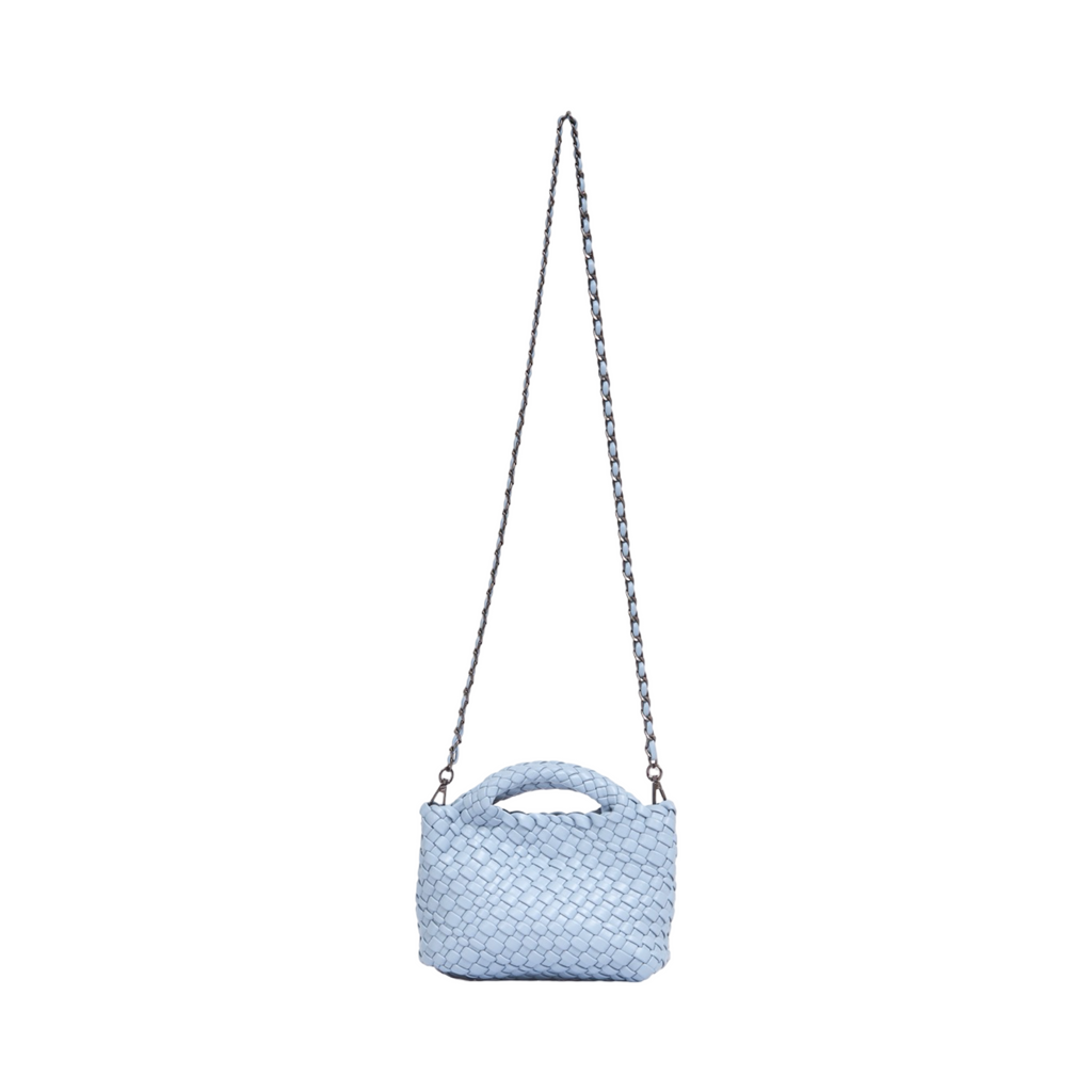 Woven Crossbody Bag S – Steel Blue