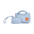 Signature Weave – Crossbody Bag S – Steel Blue