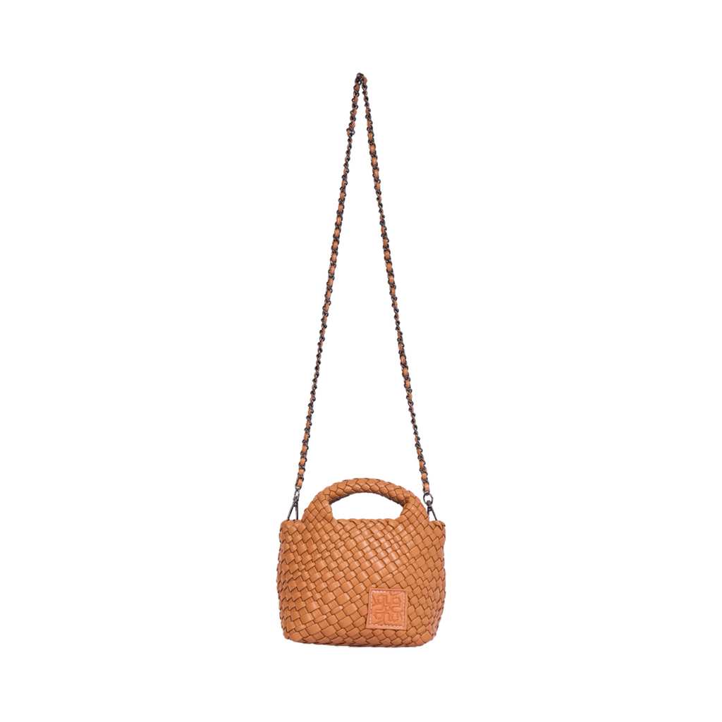 Woven Crossbody Bag - Brown