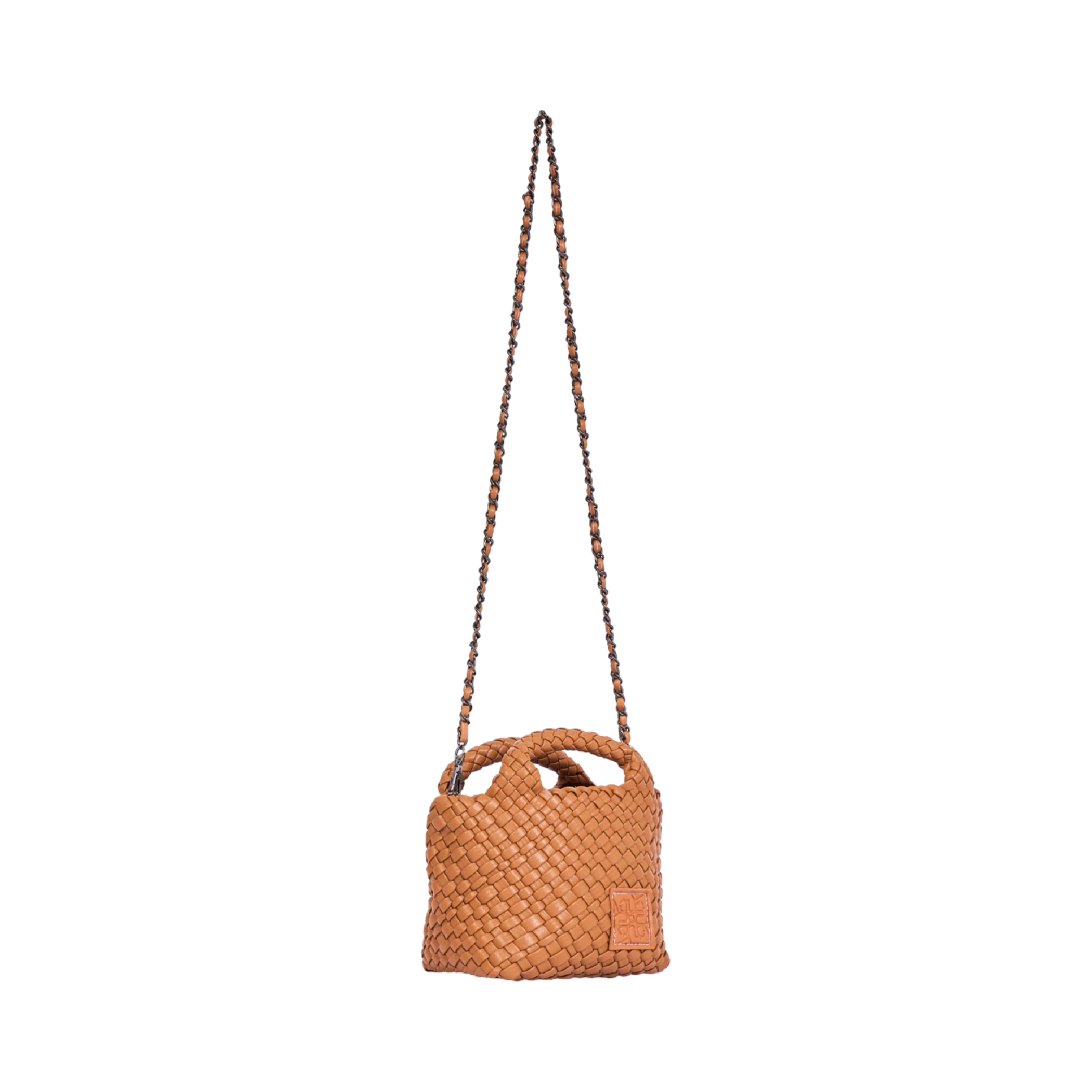 Woven Crossbody Bag - Brown