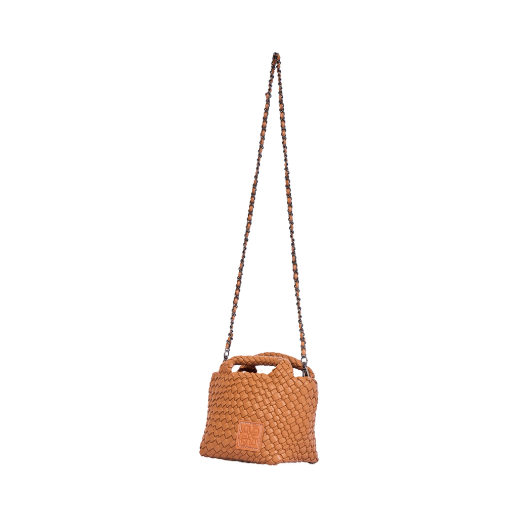 Woven Crossbody Bag - Brown