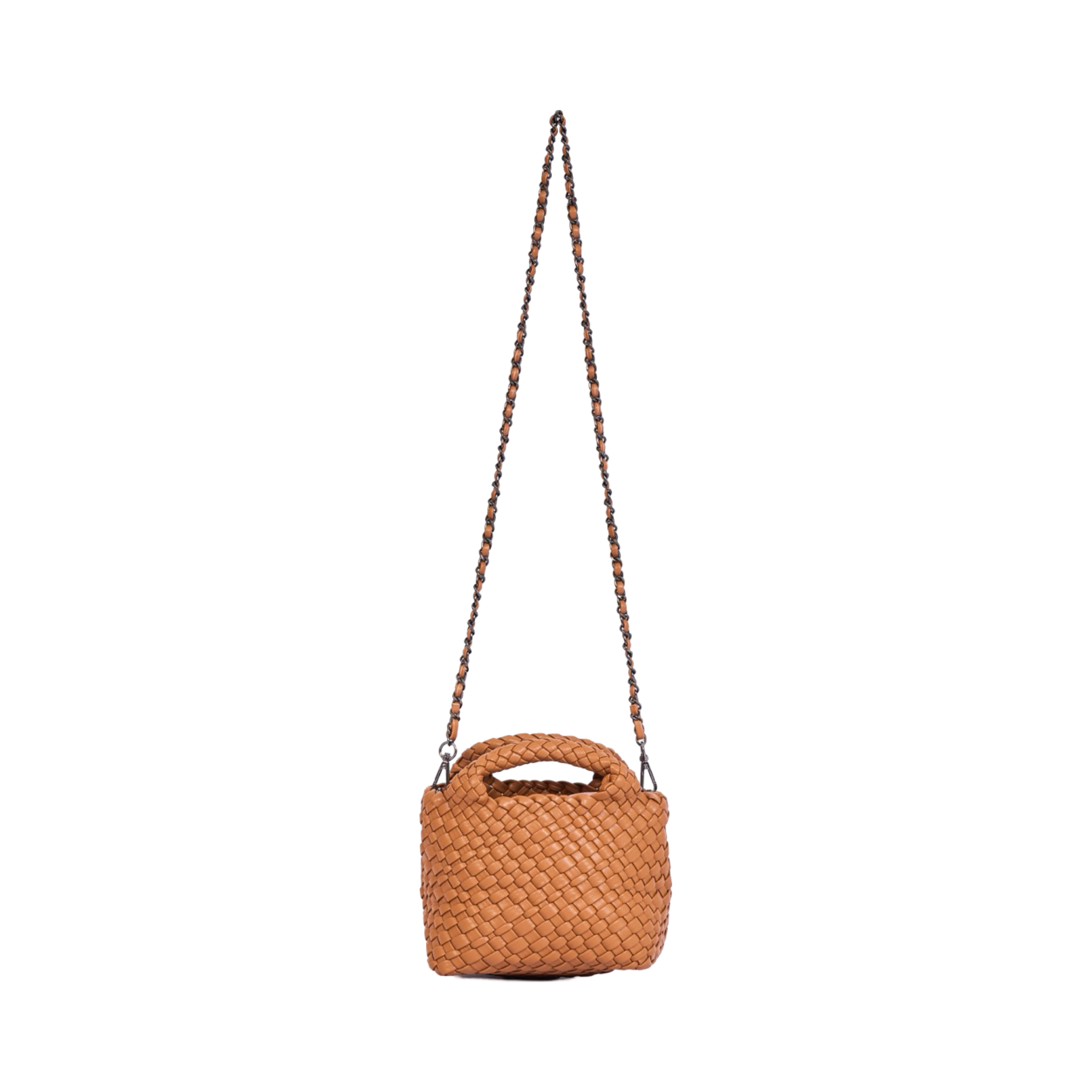 Woven Crossbody Bag - Brown