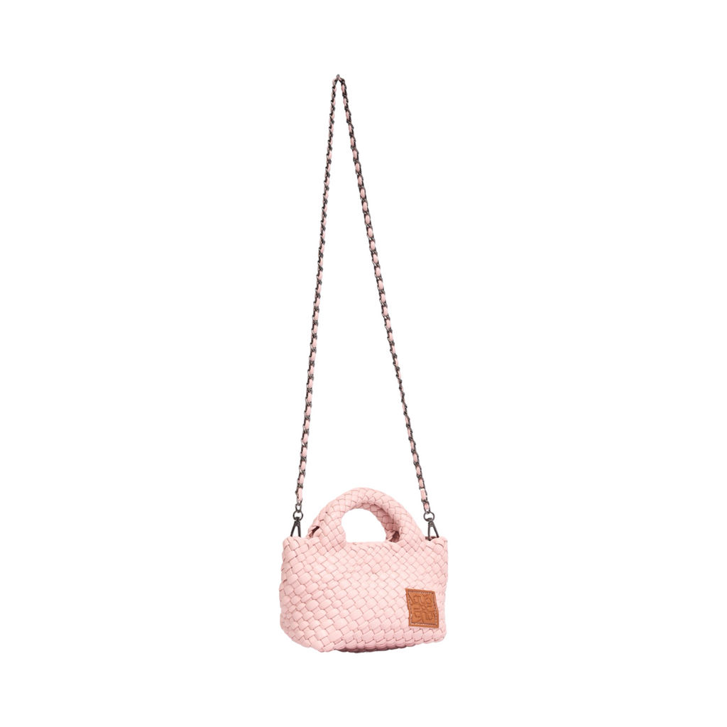 Woven Crossbody Bag S – Baby Pink