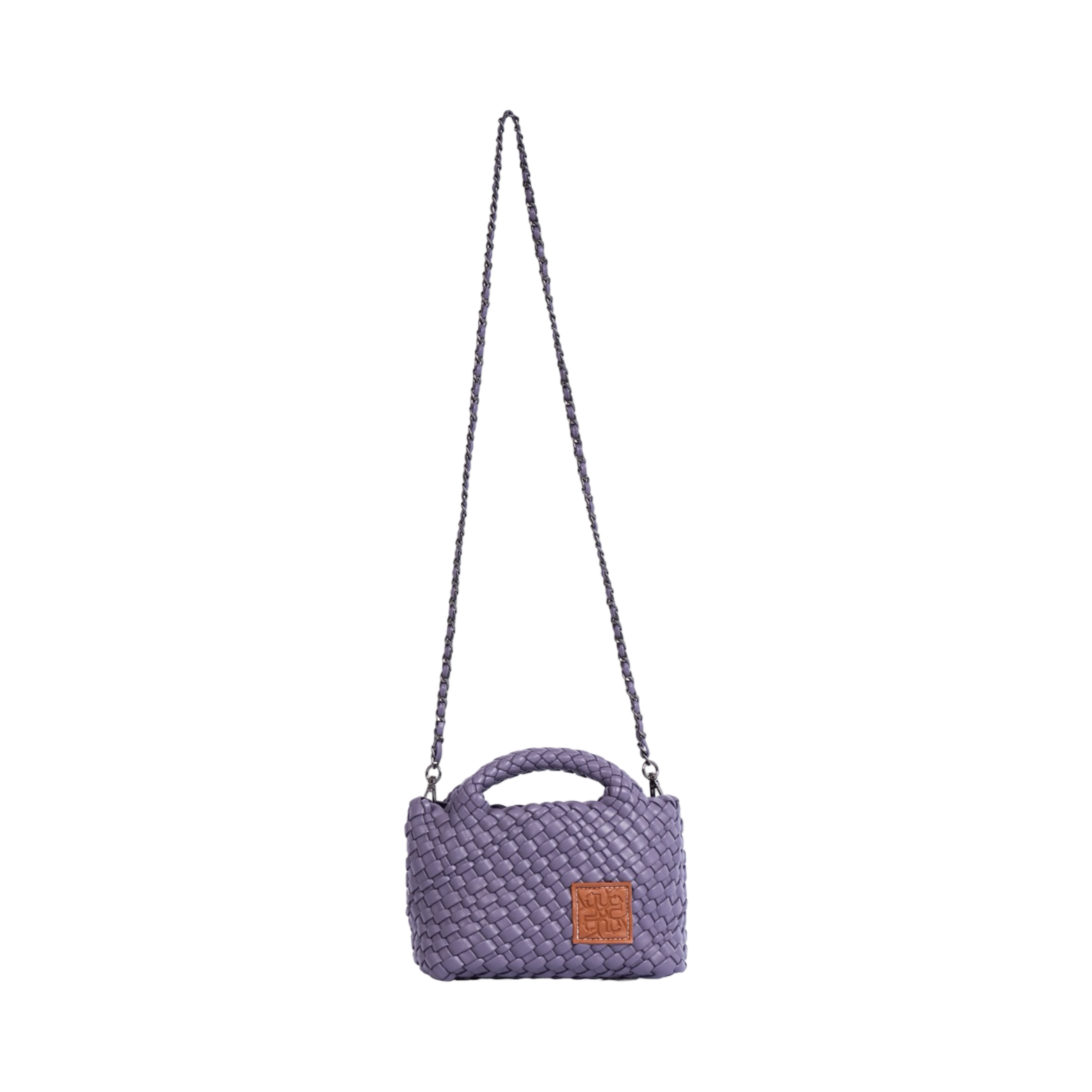 Woven Crossbody Bag S – Mauve