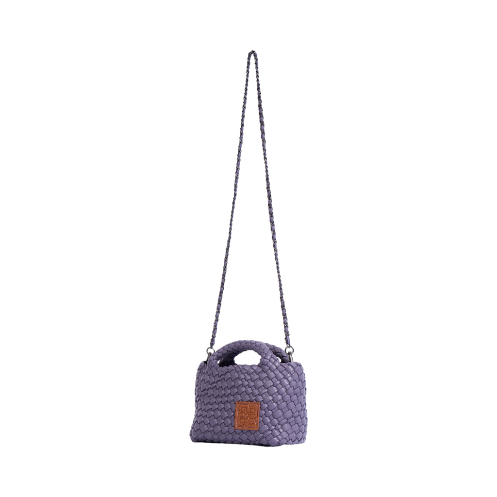 Woven Crossbody Bag S – Mauve