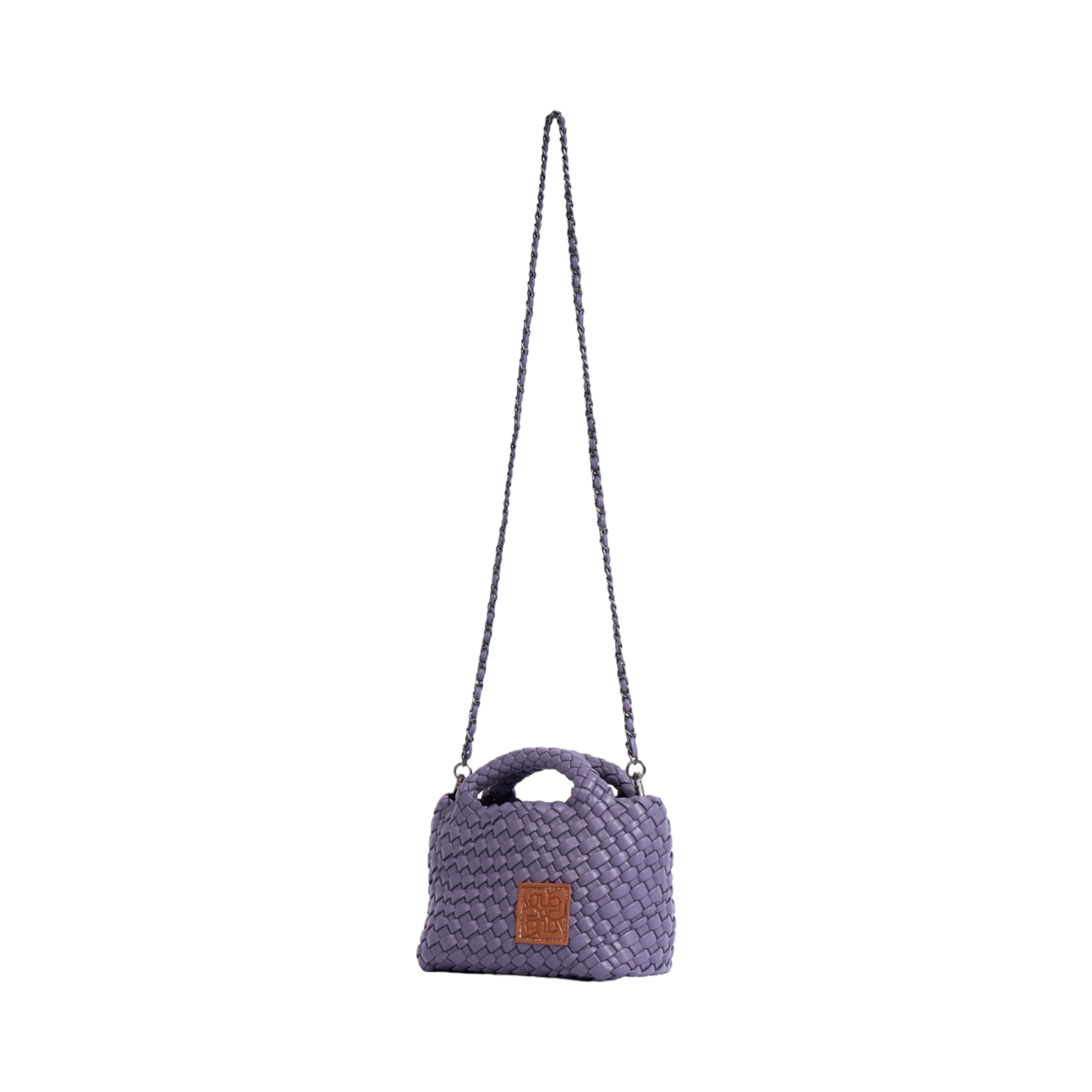 Woven Crossbody Bag S – Mauve