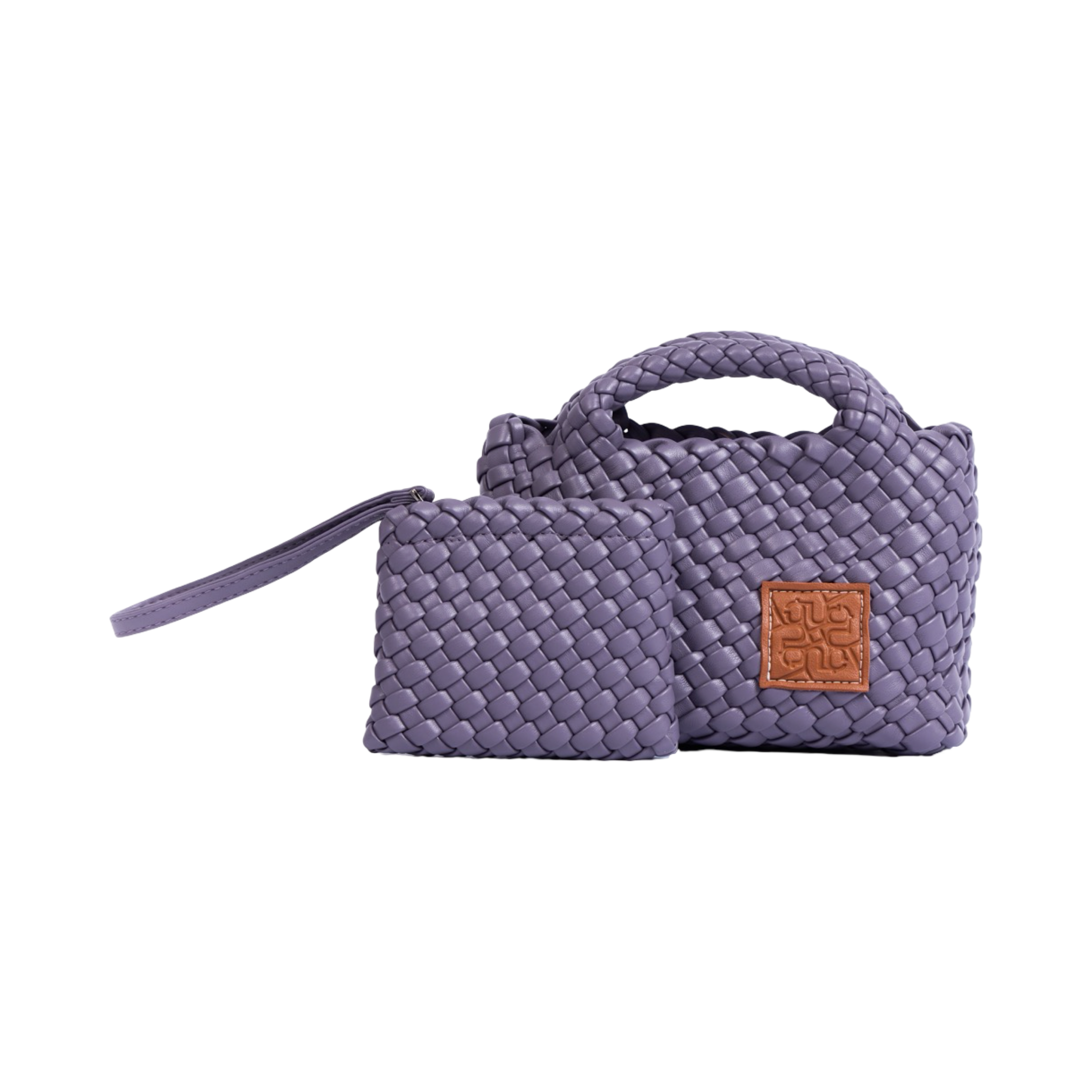 Woven Crossbody Bag S – Mauve