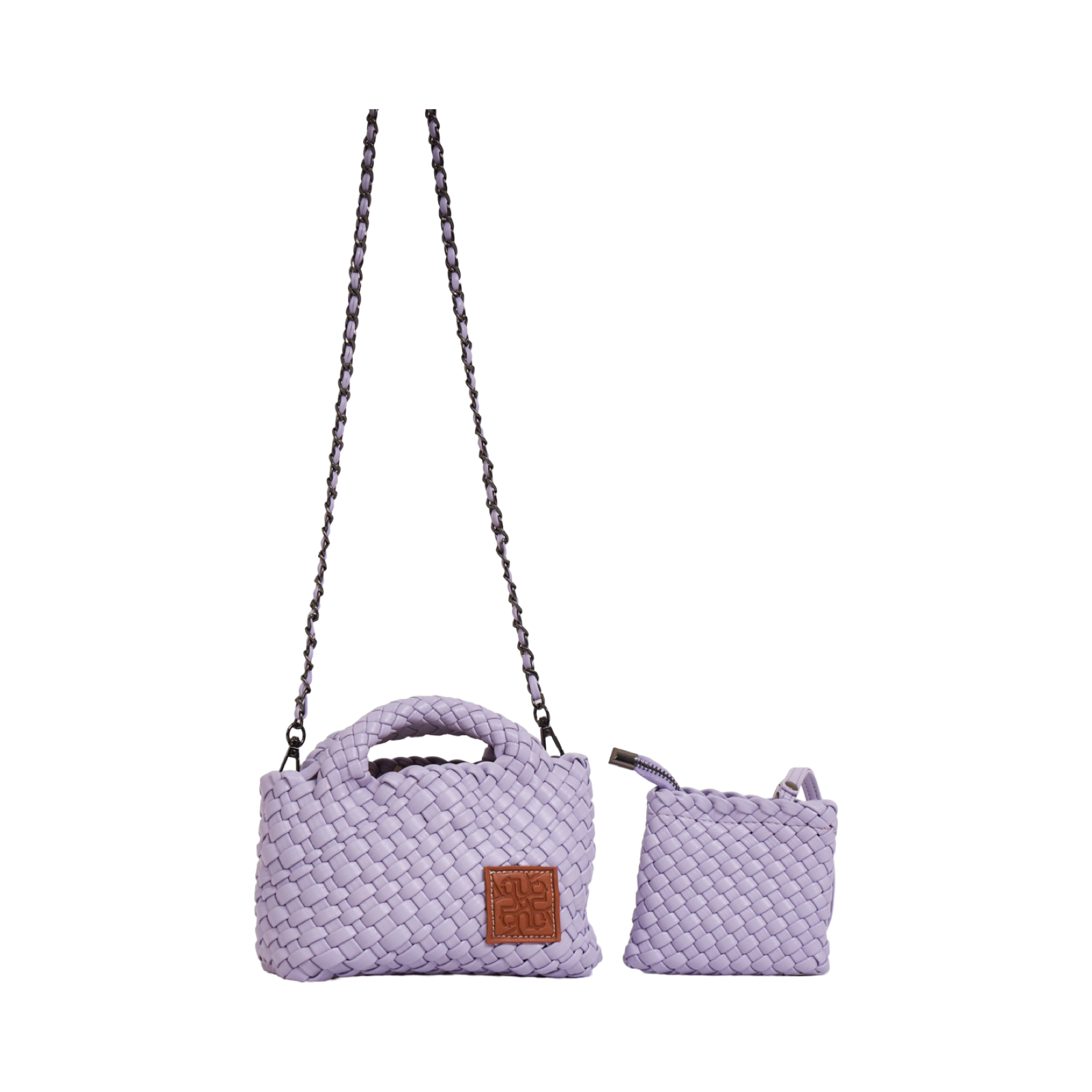 Woven Crossbody Bag S - Purple