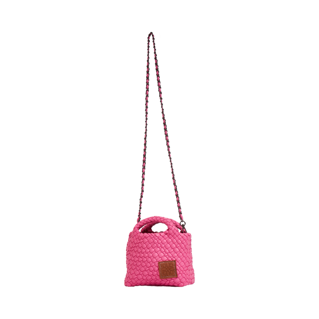 Woven Crossbody Bag S - Hot Pink