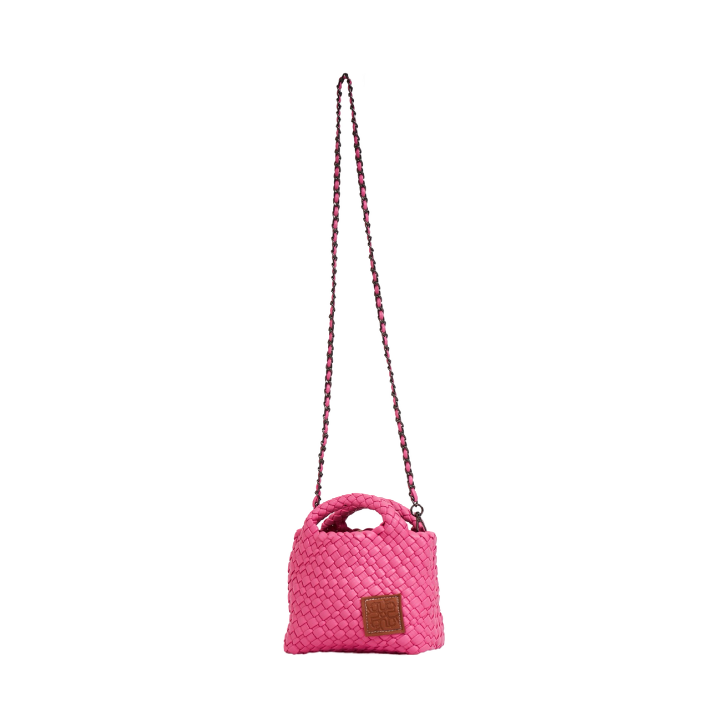 Woven Crossbody Bag S - Hot Pink
