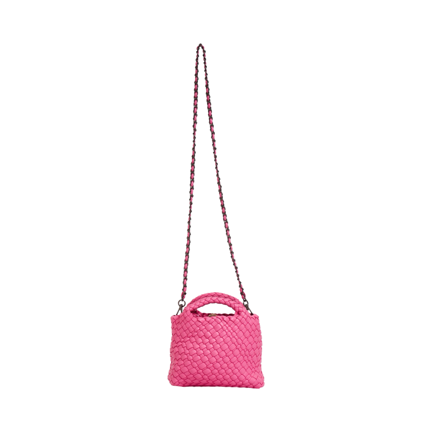 Woven Crossbody Bag S - Hot Pink