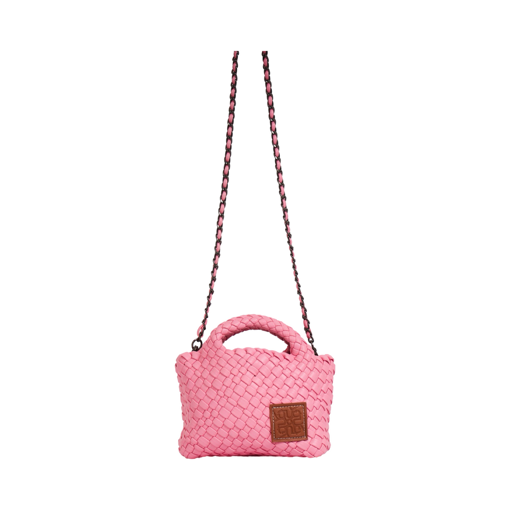 Woven Crossbody Bag S - Pink